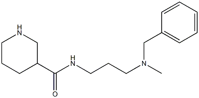 N-{3-[benzyl(methyl)amino]propyl}piperidine-3-carboxamide