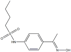 N-{4-[(1E)-N-hydroxyethanimidoyl]phenyl}butane-1-sulfonamide Structure