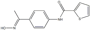 N-{4-[(1E)-N-hydroxyethanimidoyl]phenyl}thiophene-2-carboxamide Structure