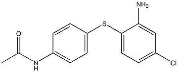 N-{4-[(2-amino-4-chlorophenyl)sulfanyl]phenyl}acetamide 化学構造式