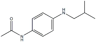 N-{4-[(2-methylpropyl)amino]phenyl}acetamide Struktur