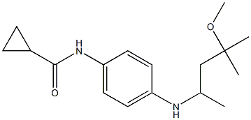 N-{4-[(4-methoxy-4-methylpentan-2-yl)amino]phenyl}cyclopropanecarboxamide