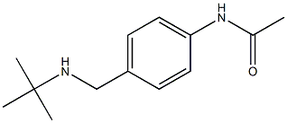 N-{4-[(tert-butylamino)methyl]phenyl}acetamide 化学構造式