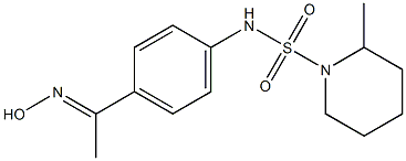 N-{4-[1-(hydroxyimino)ethyl]phenyl}-2-methylpiperidine-1-sulfonamide Structure