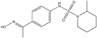 N-{4-[1-(hydroxyimino)ethyl]phenyl}-2-methylpiperidine-1-sulfonamide