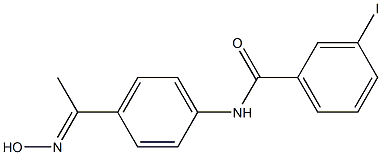 N-{4-[1-(hydroxyimino)ethyl]phenyl}-3-iodobenzamide