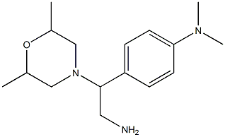 N-{4-[2-amino-1-(2,6-dimethylmorpholin-4-yl)ethyl]phenyl}-N,N-dimethylamine Structure