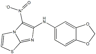  N-1,3-benzodioxol-5-yl-5-nitroimidazo[2,1-b][1,3]thiazol-6-amine