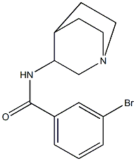 N-1-azabicyclo[2.2.2]oct-3-yl-3-bromobenzamide Structure