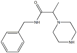 N-benzyl-2-(piperazin-1-yl)propanamide 化学構造式