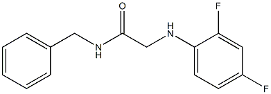 N-benzyl-2-[(2,4-difluorophenyl)amino]acetamide,,结构式