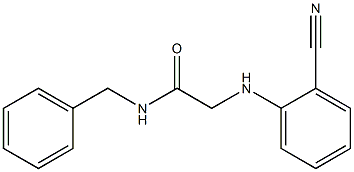 N-benzyl-2-[(2-cyanophenyl)amino]acetamide Structure