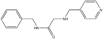 N-benzyl-2-[(pyridin-4-ylmethyl)amino]acetamide 结构式