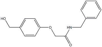 N-benzyl-2-[4-(hydroxymethyl)phenoxy]acetamide Structure