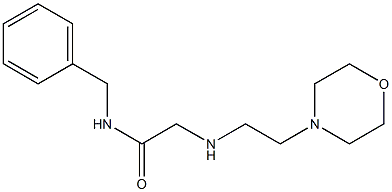 N-benzyl-2-{[2-(morpholin-4-yl)ethyl]amino}acetamide,,结构式