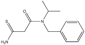N-benzyl-2-carbamothioyl-N-(propan-2-yl)acetamide Structure
