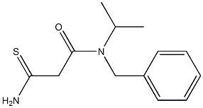 N-benzyl-2-carbamothioyl-N-(propan-2-yl)acetamide 化学構造式