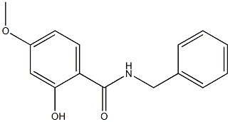 N-benzyl-2-hydroxy-4-methoxybenzamide 化学構造式