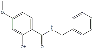 N-benzyl-2-hydroxy-4-methoxybenzamide Struktur