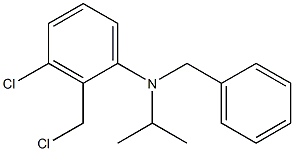 N-benzyl-3-chloro-2-(chloromethyl)-N-(propan-2-yl)aniline Structure