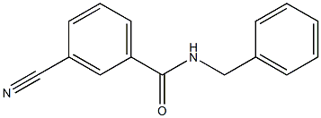 N-benzyl-3-cyanobenzamide Structure