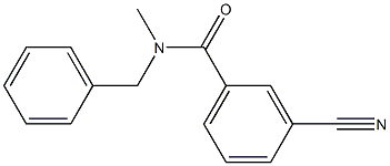 N-benzyl-3-cyano-N-methylbenzamide,,结构式