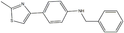 N-benzyl-4-(2-methyl-1,3-thiazol-4-yl)aniline Struktur