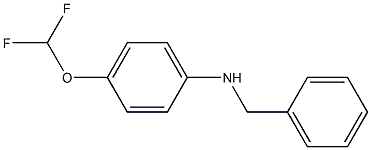 N-benzyl-4-(difluoromethoxy)aniline Struktur