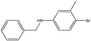 N-benzyl-4-bromo-3-methylaniline 结构式