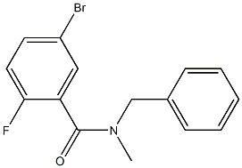 N-benzyl-5-bromo-2-fluoro-N-methylbenzamide Structure