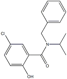 N-benzyl-5-chloro-2-hydroxy-N-(propan-2-yl)benzamide 结构式