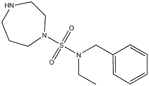 N-benzyl-N-ethyl-1,4-diazepane-1-sulfonamide Struktur