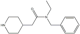 N-benzyl-N-ethyl-2-(piperidin-4-yl)acetamide Structure