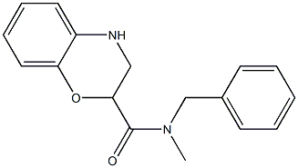 N-benzyl-N-methyl-3,4-dihydro-2H-1,4-benzoxazine-2-carboxamide Structure