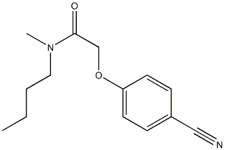 N-butyl-2-(4-cyanophenoxy)-N-methylacetamide Struktur