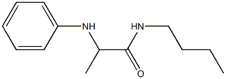 N-butyl-2-(phenylamino)propanamide Structure