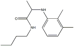 N-butyl-2-[(2,3-dimethylphenyl)amino]propanamide,,结构式