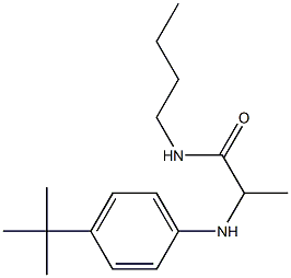 N-butyl-2-[(4-tert-butylphenyl)amino]propanamide Structure