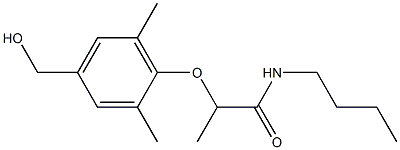  N-butyl-2-[4-(hydroxymethyl)-2,6-dimethylphenoxy]propanamide