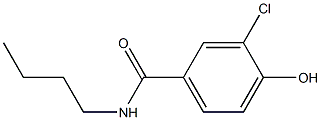 N-butyl-3-chloro-4-hydroxybenzamide,,结构式