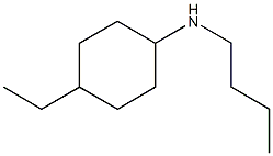 N-butyl-4-ethylcyclohexan-1-amine Struktur