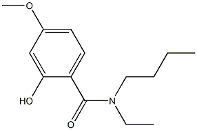 N-butyl-N-ethyl-2-hydroxy-4-methoxybenzamide Struktur
