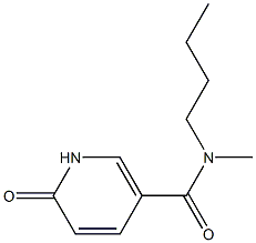 N-butyl-N-methyl-6-oxo-1,6-dihydropyridine-3-carboxamide Struktur
