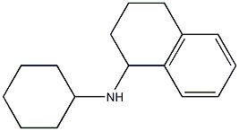N-cyclohexyl-1,2,3,4-tetrahydronaphthalen-1-amine Struktur