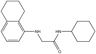 N-cyclohexyl-2-(5,6,7,8-tetrahydronaphthalen-1-ylamino)acetamide Structure