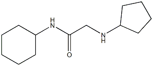 N-cyclohexyl-2-(cyclopentylamino)acetamide Structure