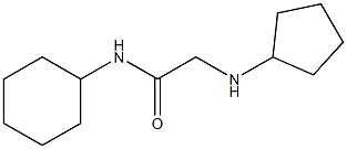 N-cyclohexyl-2-(cyclopentylamino)acetamide 化学構造式