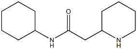 N-cyclohexyl-2-(piperidin-2-yl)acetamide Structure