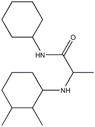 N-cyclohexyl-2-[(2,3-dimethylcyclohexyl)amino]propanamide,,结构式