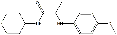 N-cyclohexyl-2-[(4-methoxyphenyl)amino]propanamide|